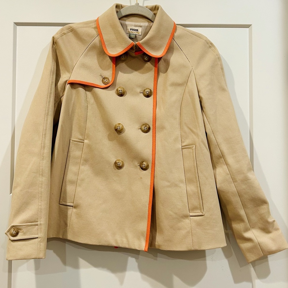 Fossil tan pea coat